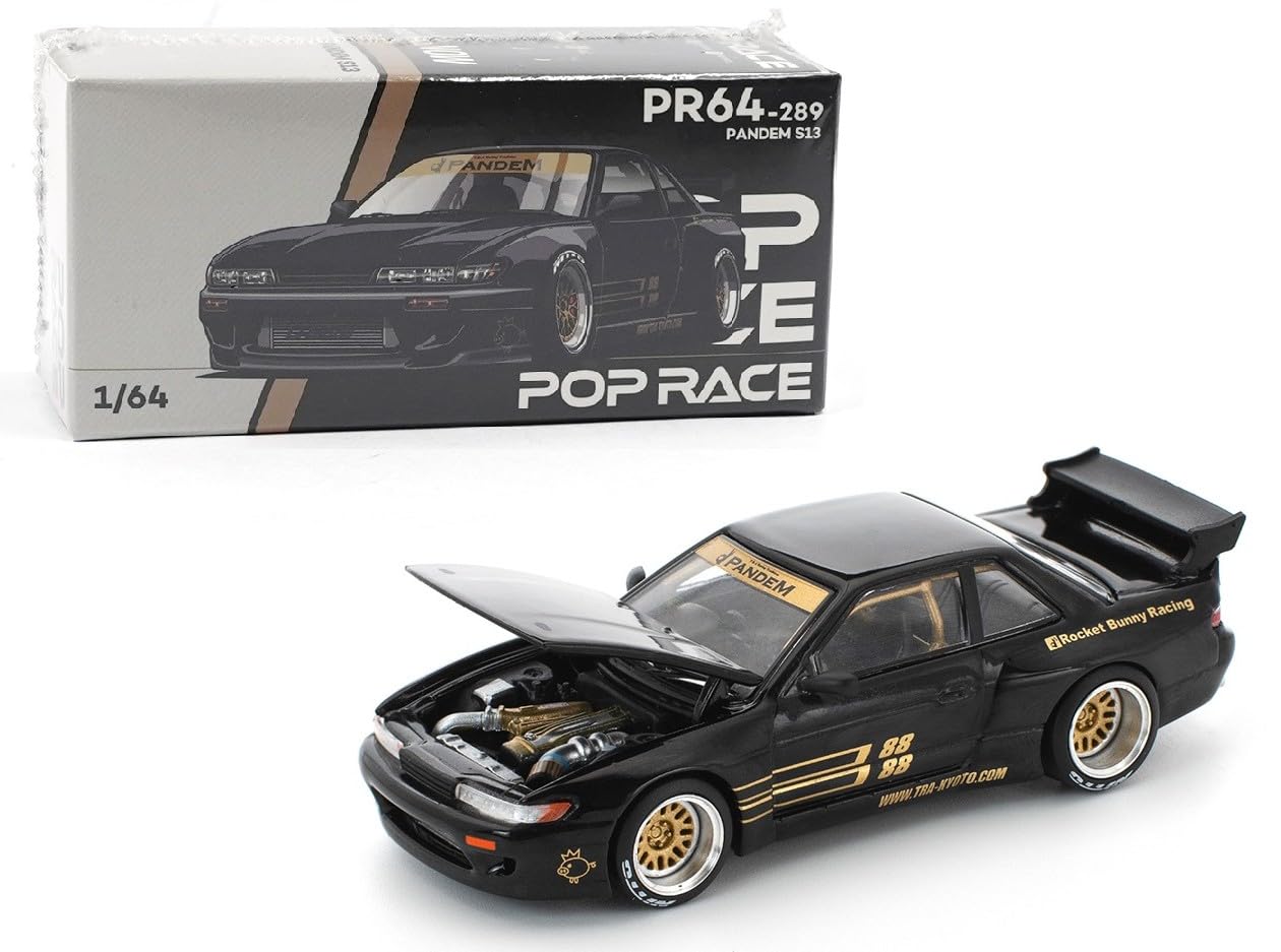 1:64 Diecast Model Car Compatible with Nissan Silvia S13 Pandem